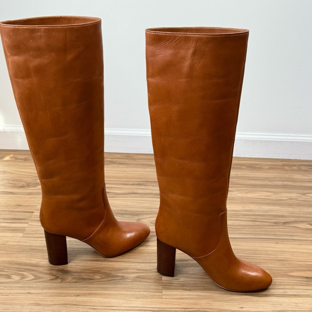 Loeffler Randall Goldy 90MM Leather Tall Boots Size 9 - Picture 6 of 9